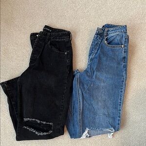 PrettyLittleThing Boyfriend Distressed Jeans